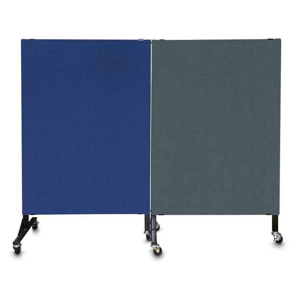 Enclosed Corkboard, 3 Door, 96"x48", 4" Fra